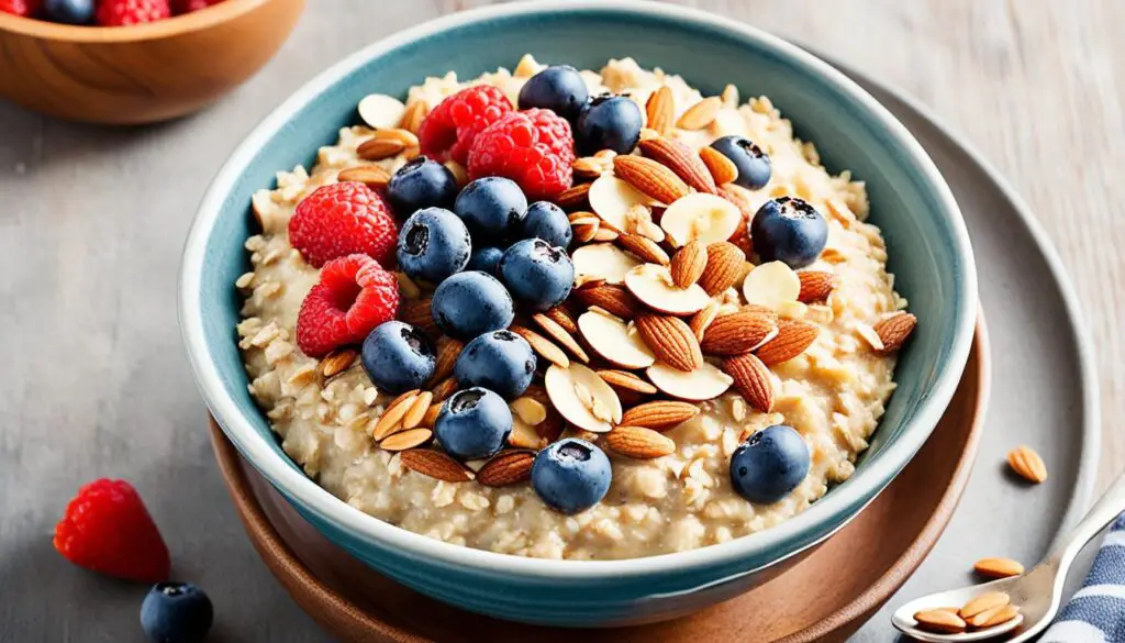 fruit and nuts oatmeal